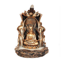 Lade das Bild in den Galerie-Viewer, backflow_burner_incense_dhoop_cones_rueckfluss_raeucher_buddha_bronze_luxemburg_luxembourg