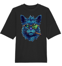 Charger l&#39;image dans la galerie, CBC - Blue Russian Cat 420 - Organic Oversize Shirt

