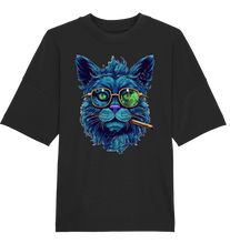 Lade das Bild in den Galerie-Viewer, CBC - Blue Russian Cat 420 - Organic Oversize Shirt