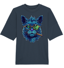 Lade das Bild in den Galerie-Viewer, CBC - Blue Russian Cat 420 - Organic Oversize Shirt