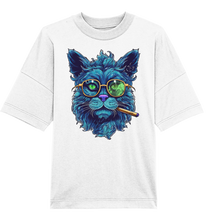 Lade das Bild in den Galerie-Viewer, CBC - Blue Russian Cat 420 - Organic Oversize Shirt