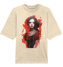 Load image into Gallery viewer, CBC - Distorted Splatter Girl - Organic Oversize Shirt