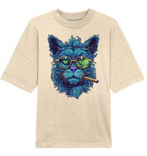 Lade das Bild in den Galerie-Viewer, CBC - Blue Russian Cat 420 - Organic Oversize Shirt