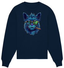 Lade das Bild in den Galerie-Viewer, CBC - Blue Russian Cat 420 - Organic Oversize Sweatshirt