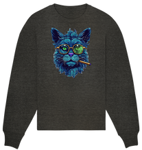 Lade das Bild in den Galerie-Viewer, CBC - Blue Russian Cat 420 - Organic Oversize Sweatshirt