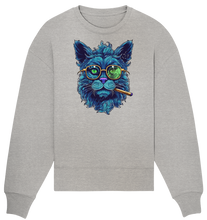 Lade das Bild in den Galerie-Viewer, CBC - Blue Russian Cat 420 - Organic Oversize Sweatshirt