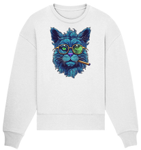 Lade das Bild in den Galerie-Viewer, CBC - Blue Russian Cat 420 - Organic Oversize Sweatshirt