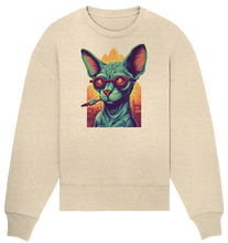 Lade das Bild in den Galerie-Viewer, CBC - Sphynx Cat 420 - Organic Oversize Sweatshirt