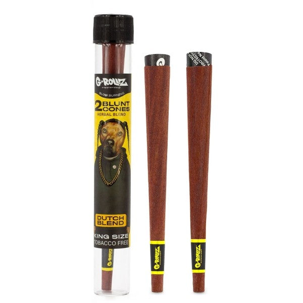 G-Rollz The Dog Terpene Infused Blunt Cones Dutch Blend im luftdichten Glas
