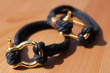 Charger l'image dans la galerie, Hemp_Jewellery_Bracelets_Hanfschmuck_Armband_Bijoux_De_Chanvre_Lux_2rope_gold_black