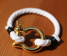Charger l'image dans la galerie, Hemp_Jewellery_Bracelets_Hanfschmuck_Armband_Bijoux_De_Chanvre_Lux_qualität_gold_white