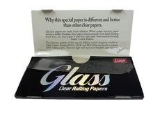 Load image into Gallery viewer, Luxe_Glass_Transparent_Leaves_King_Size_papers_vegan_naturally_clear