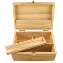 Load image into Gallery viewer, Wood_Box_TRAY__FLIP_stashbox_Rolling_Stonerbox_aufbewahrung_cbd-store_cbd-shop_cbd-Luxembourg_Rolling_supreme_cannabis_box-G2