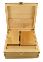 Load image into Gallery viewer, Wood_Box_TRAY__FLIP_stashbox_Rolling_Stonerbox_aufbewahrung_cbd-store_cbd-shop_cbd-Luxembourg_Rolling_supreme_cannabis_box-Magnets_G5