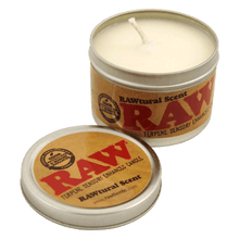 Load image into Gallery viewer, raw_candle_rawtural_scent_with_hemp_seed_oil_terpenes_smoke_smoking_kerze_bougie_natural_soy_wax_1
