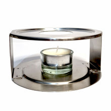 Lade das Bild in den Galerie-Viewer, theiere_pino_verre_tetera_teapot_teekanne_pot_kanne_tee_tea_tei_glas_glass_sieb_filter_teewaermer_tea_warmer_stainless_steel_bougie_kerze_Candle