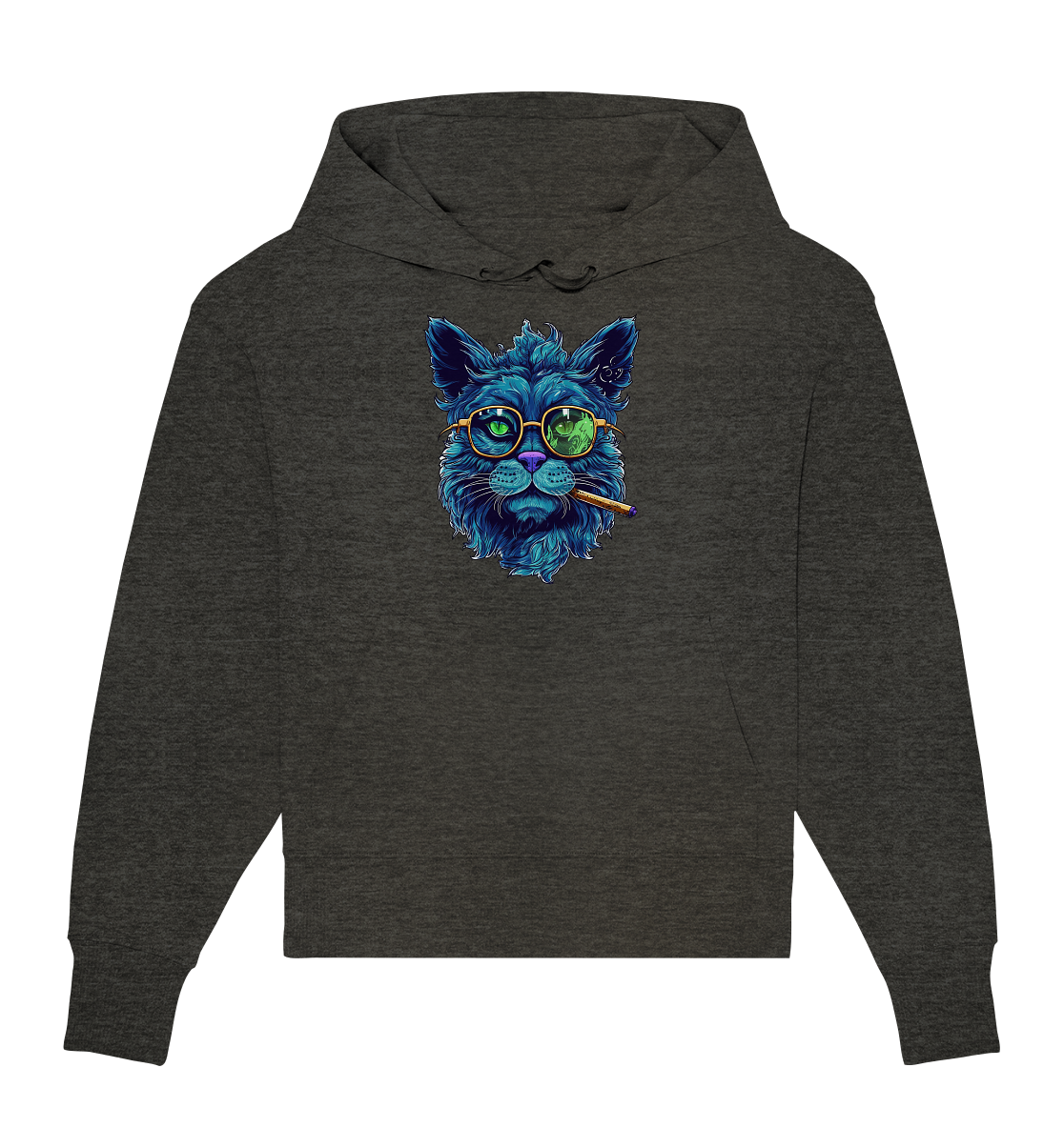 CBC - Blue Russian Cat 420 - Organic Oversize Hoodie