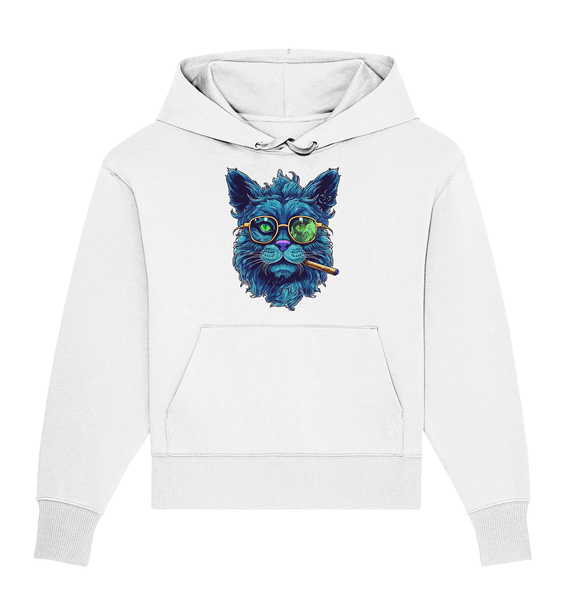 CBC - Blue Russian Cat 420 - Organic Oversize Hoodie