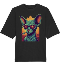 Charger l&#39;image dans la galerie, CBC - Sphynx Cat 420 - Organic Oversize Shirt
