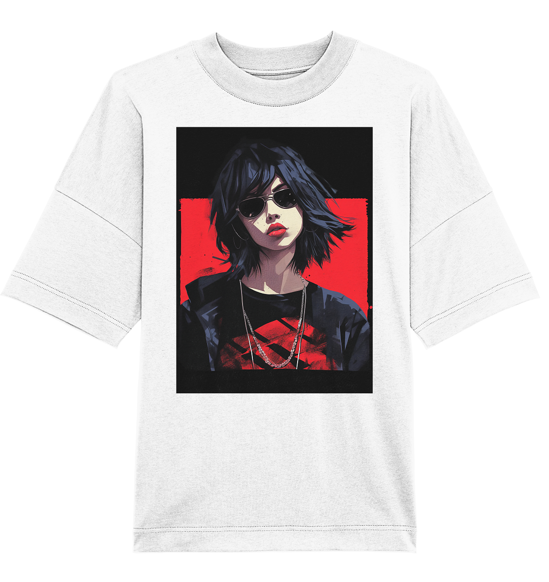 CBC Framed Girl With Sunglasses - Organic Oversize Shirt
