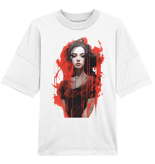 CBC - Distorted Splatter Girl - Organic Oversize Shirt