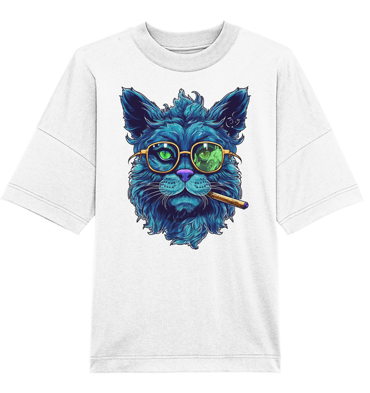 CBC - Blue Russian Cat 420 - Organic Oversize Shirt