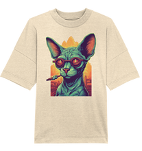 Lade das Bild in den Galerie-Viewer, CBC - Sphynx Cat 420 - Organic Oversize Shirt
