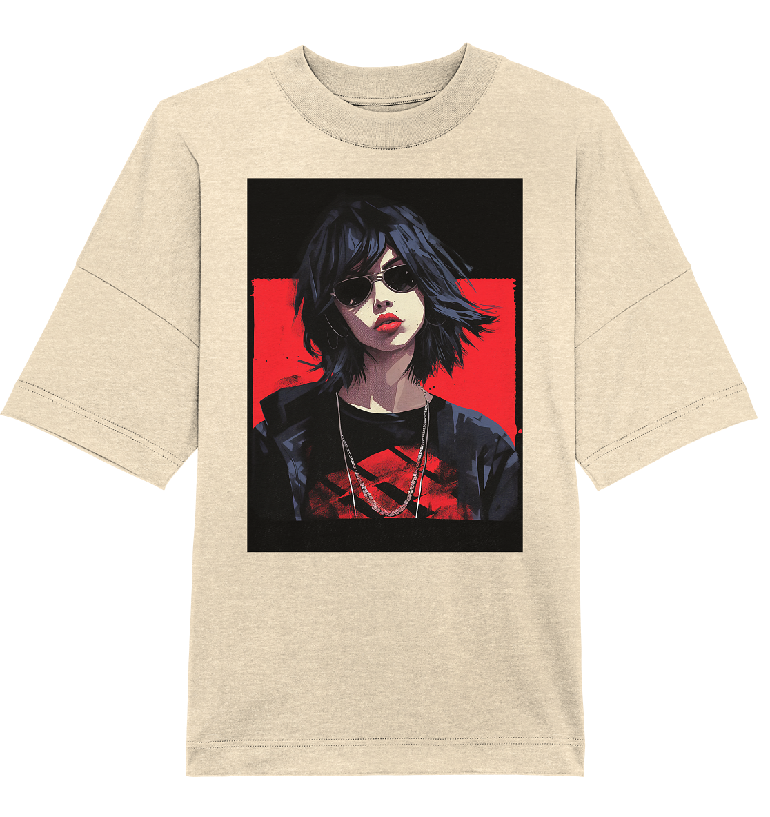 CBC Framed Girl With Sunglasses - Organic Oversize Shirt