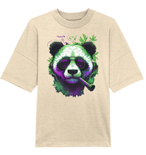 Lade das Bild in den Galerie-Viewer, CBC - Smoking Panda 420 - Organic Oversize Shirt
