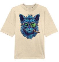 Lade das Bild in den Galerie-Viewer, CBC - Blue Russian Cat 420 - Organic Oversize Shirt
