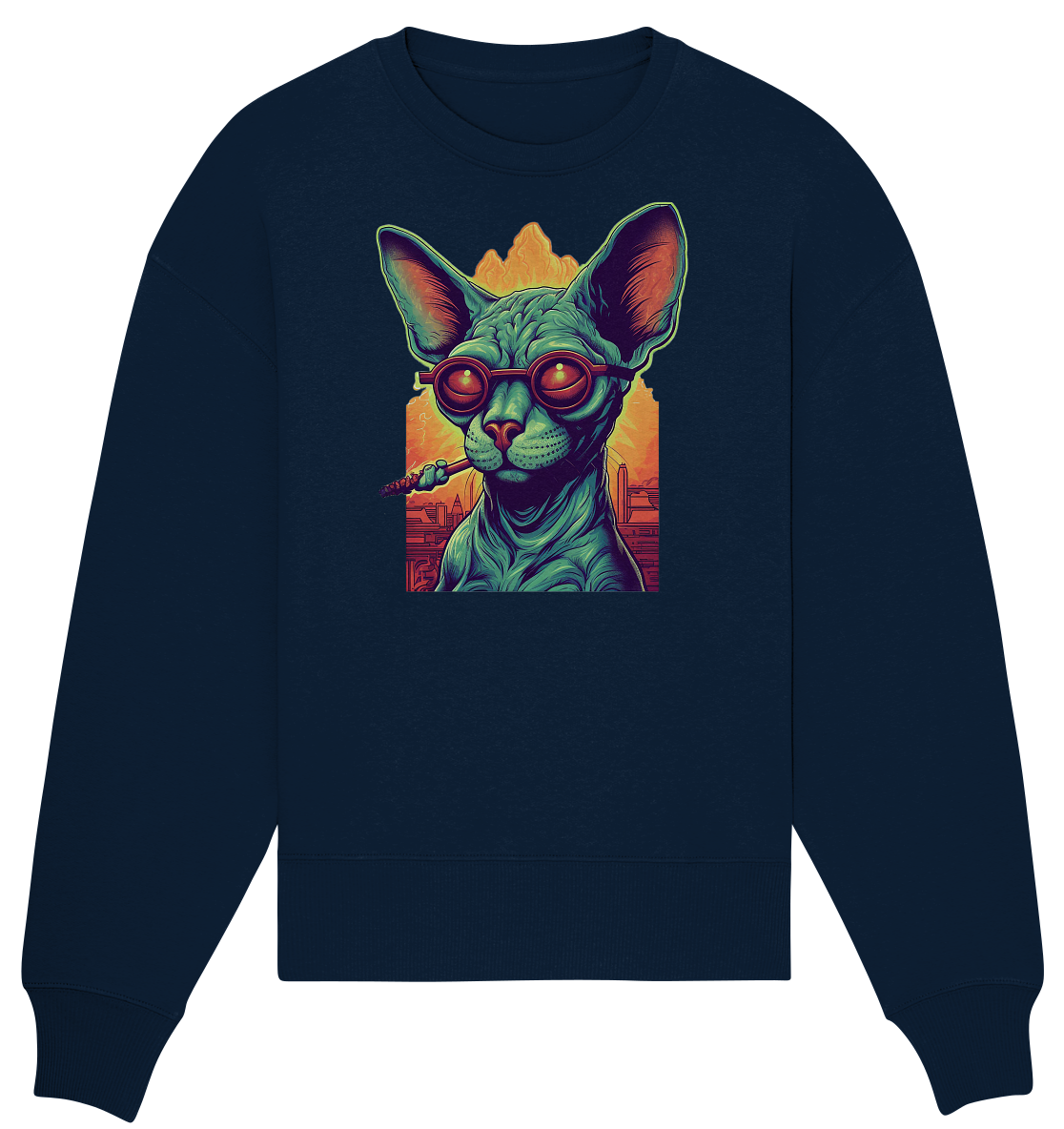 CBC - Sphynx Cat 420 - Organic Oversize Sweatshirt