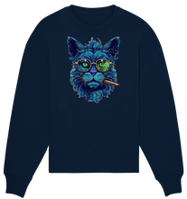 Lade das Bild in den Galerie-Viewer, CBC - Blue Russian Cat 420 - Organic Oversize Sweatshirt
