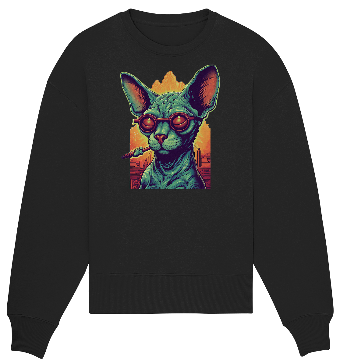 CBC - Sphynx Cat 420 - Organic Oversize Sweatshirt