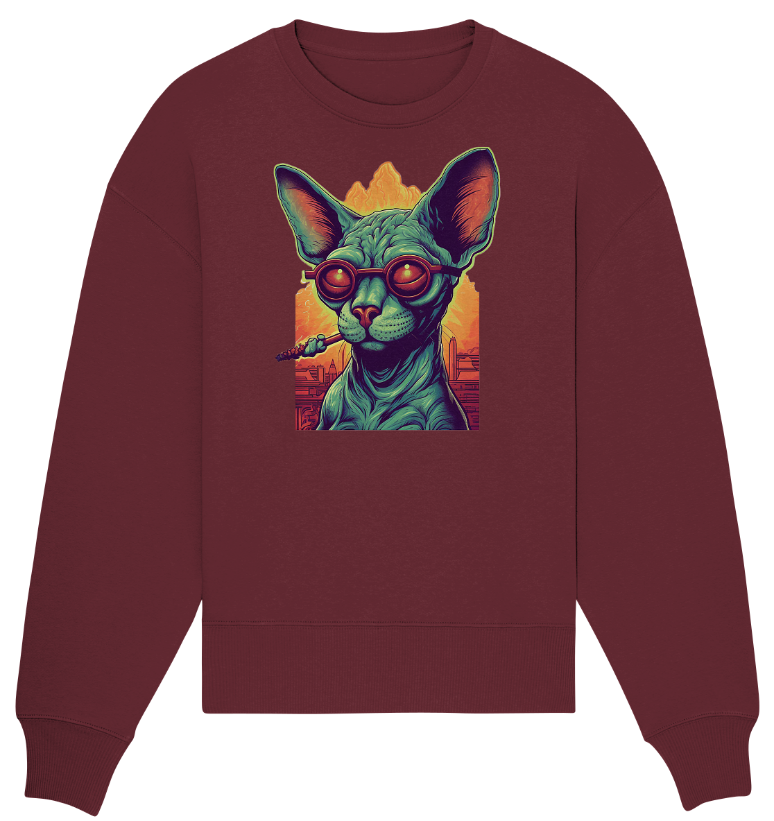 CBC - Sphynx Cat 420 - Organic Oversize Sweatshirt