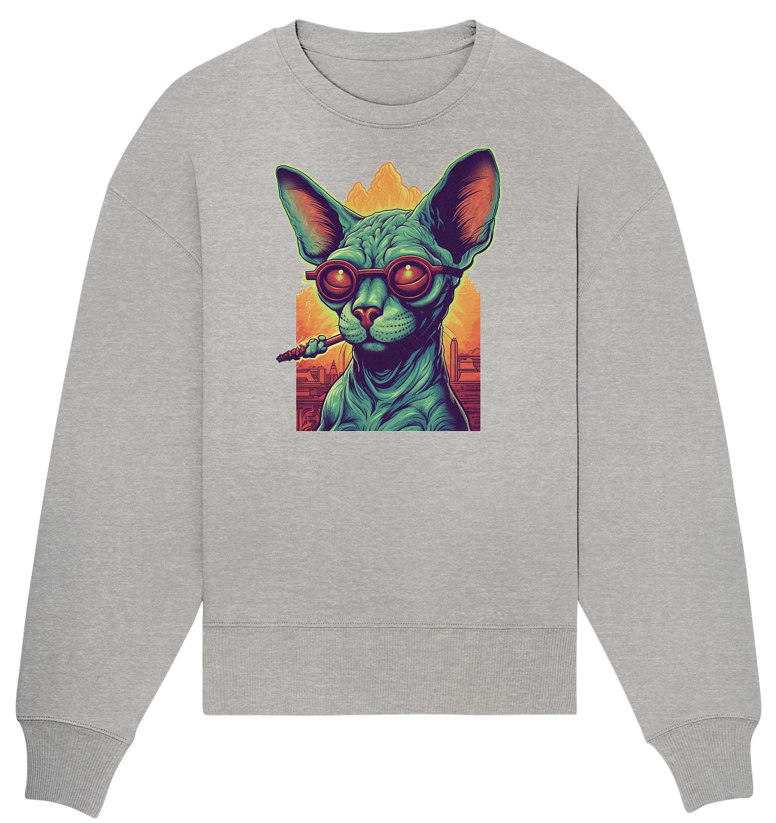 CBC - Sphynx Cat 420 - Organic Oversize Sweatshirt