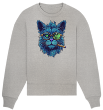 Lade das Bild in den Galerie-Viewer, CBC - Blue Russian Cat 420 - Organic Oversize Sweatshirt
