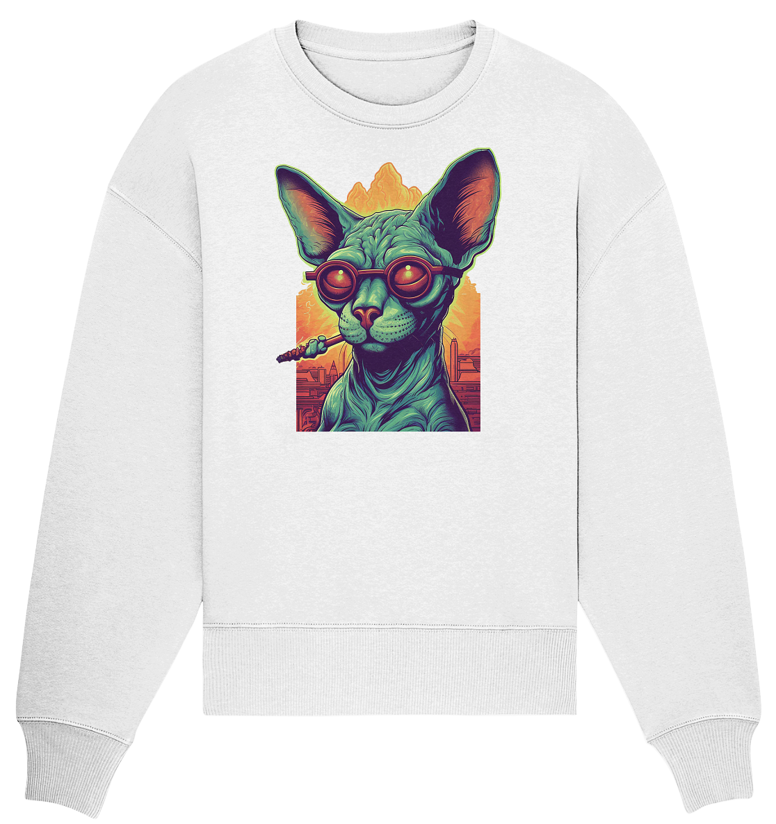 CBC - Sphynx Cat 420 - Organic Oversize Sweatshirt