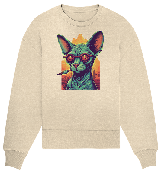 CBC - Sphynx Cat 420 - Organic Oversize Sweatshirt