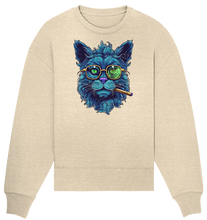 Load image into Gallery viewer, CBC - Blue Russian Cat 420 - Organic Oversize Sweatshirt
