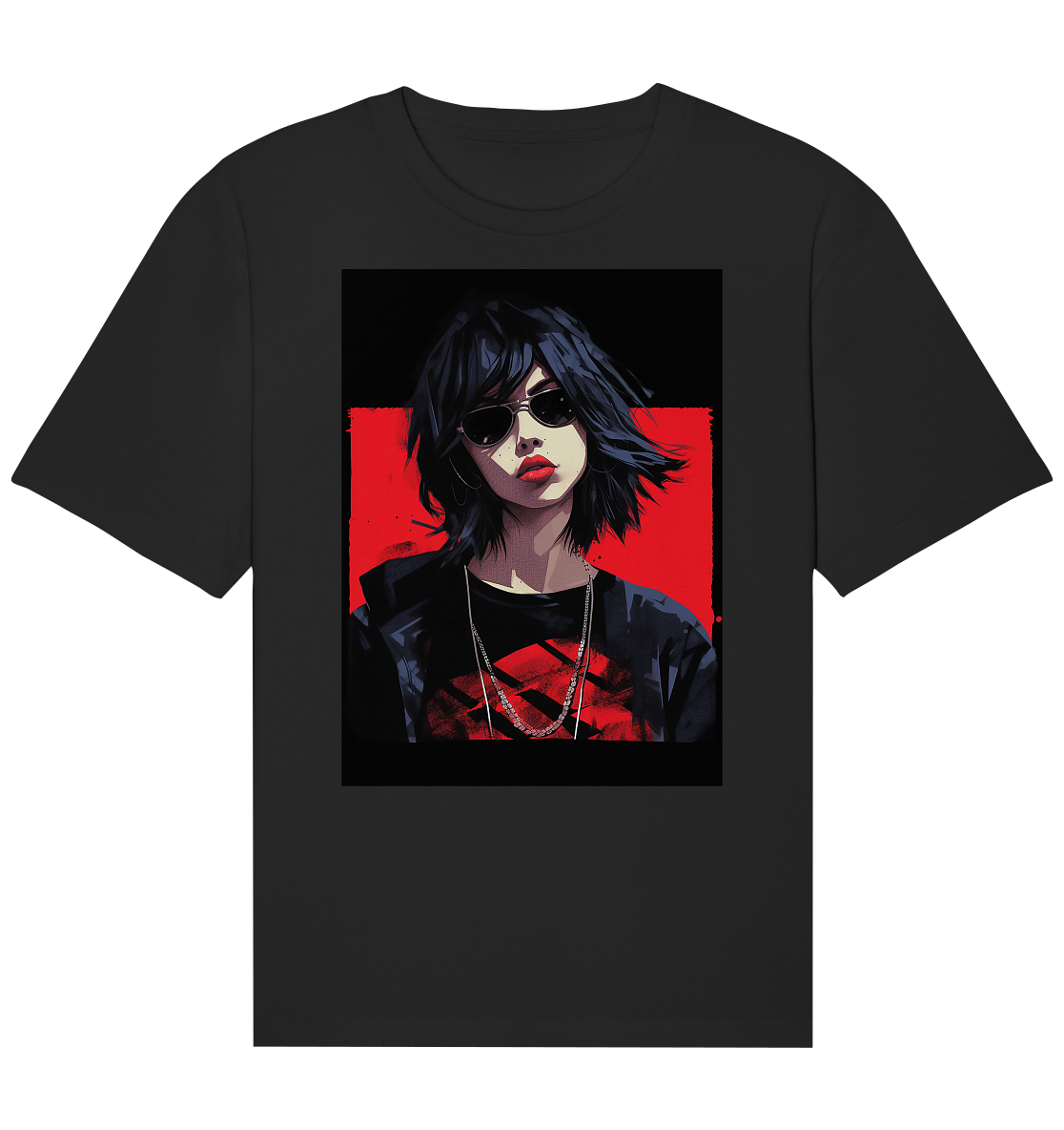 CBC - Gerahmtes Mädchen mit Sonnenbrille - Entspanntes Bio-Shirt