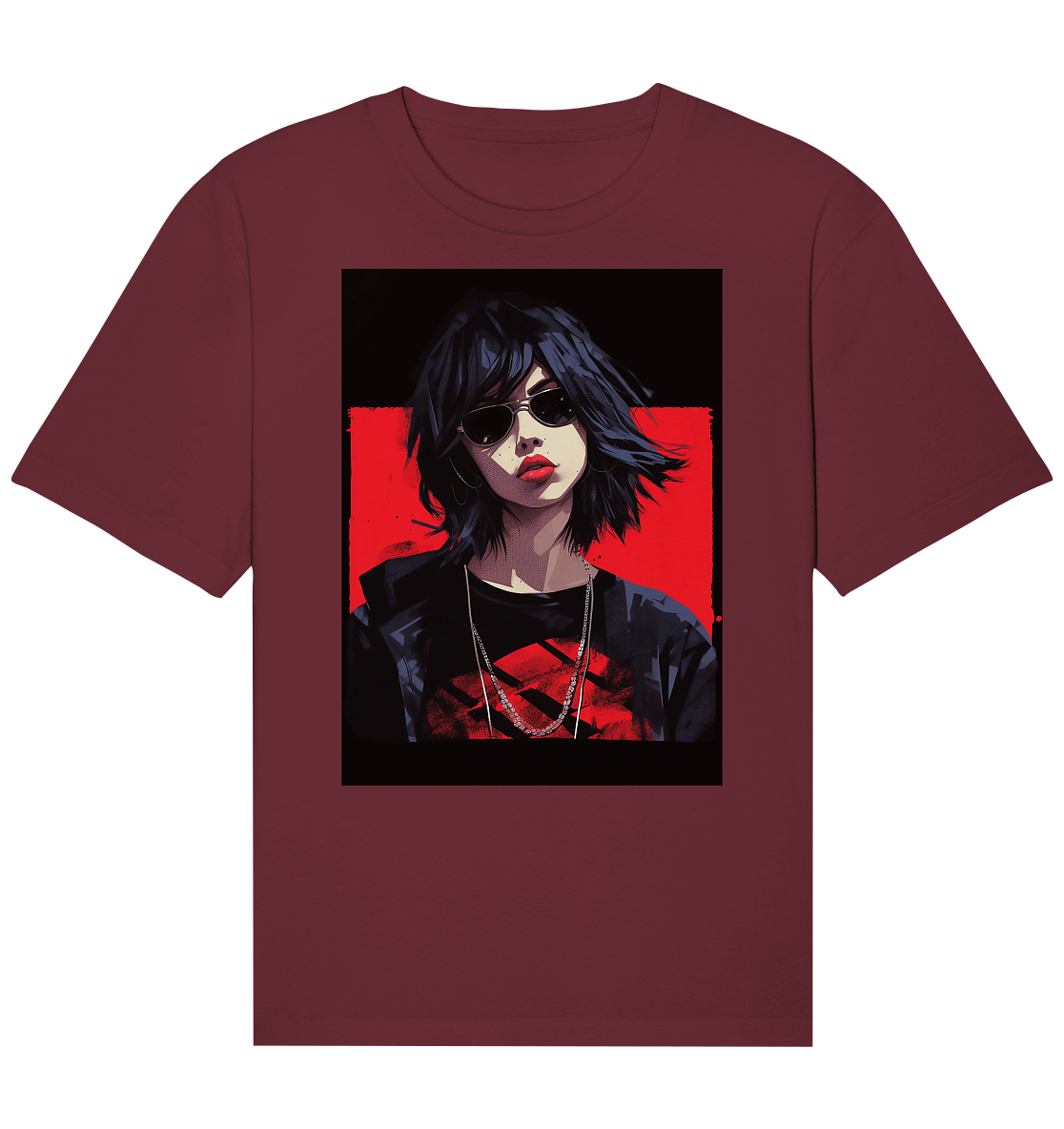 CBC - Gerahmtes Mädchen mit Sonnenbrille - Entspanntes Bio-Shirt