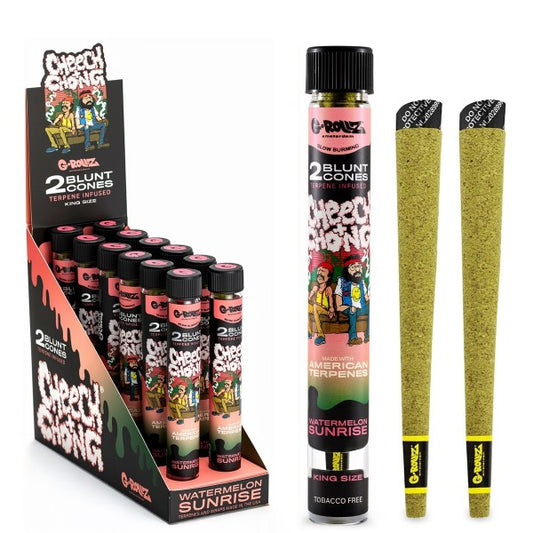 G-Rollz Cheech & Chong Terpene Infused Blunt Cones Watermelon im luftdichten Glas