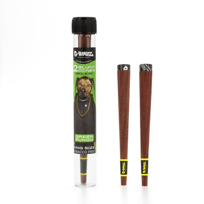 G-Rollz The Dog Terpene Infused Blunt Cones Green Punch im luftdichten Glas