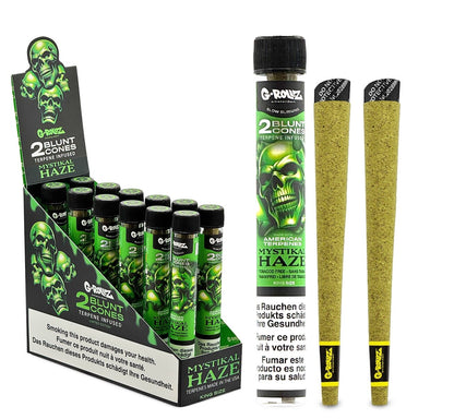 G-Rollz The Dog Terpene Infused Blunt Cones Mystikal Haze im luftdichten Glas