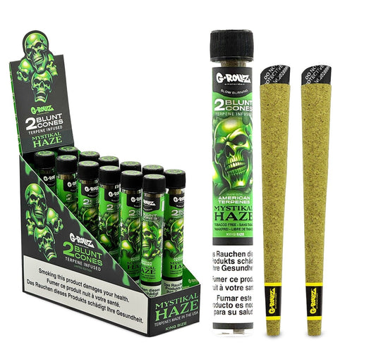 G-Rollz The Dog Terpene Infused Blunt Cones Mystikal Haze im luftdichten Glas