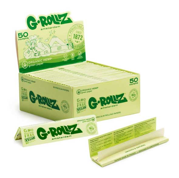 g-rollz-organic-green-hemp-50-ks-slim-papers-booklet-green
