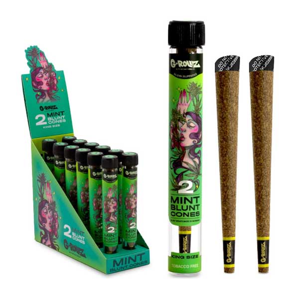g-rollz_blunts_terpenes_hemp_mint_cones
