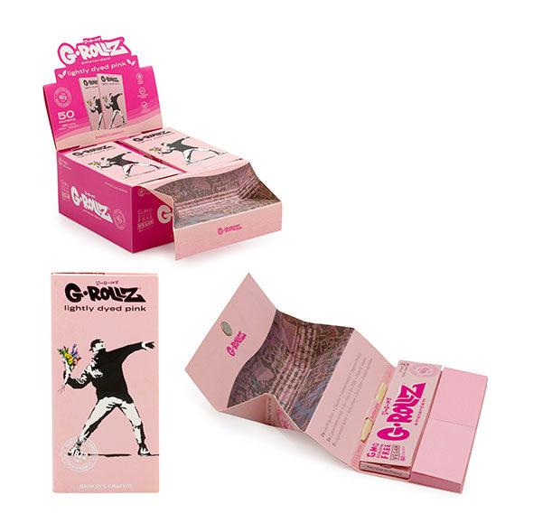 grollz_collector_-banksy's-Graffiti_lightly_dyed_pink_ks_slim_papers_tips_filters_tray_luxemburg_luxembourg