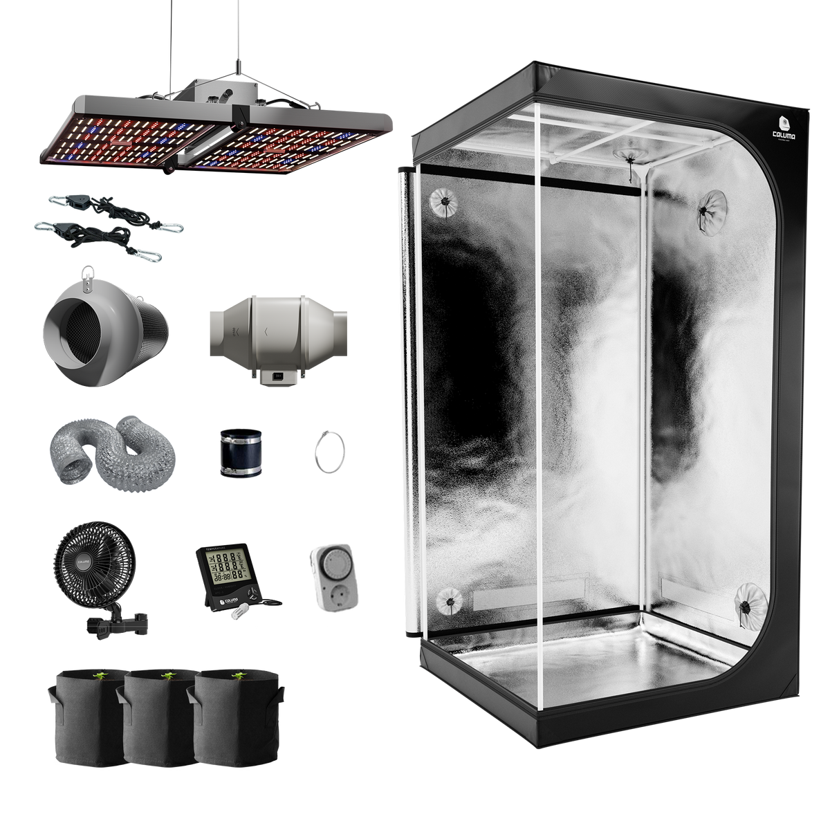 Legal Lord L 100x100x200 320W LED Growbox Komplettset Zeltset