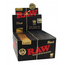 Lade das Bild in den Galerie-Viewer, raw_black_classic_kingsize_papers_thin_thinnest_rolling_smoke_luxemburg_luxembourg
